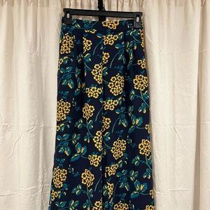 J. Crew Wide-Leg Cropped Floral Pant 00P